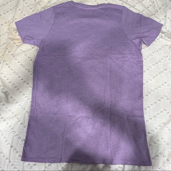 NEW Disney Cheshire Alice Through The Looking Glass Heather Purple Tee Shirt - Picture 5 of 5